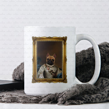 Personalized Dog Gift Idea - Royal Dog's Portrait 5 For Dog Lovers - White Mug
